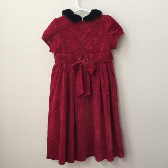 Gymboree Velvet & Faux Fur Holiday Dress Size 6 - Picture 2 of 3